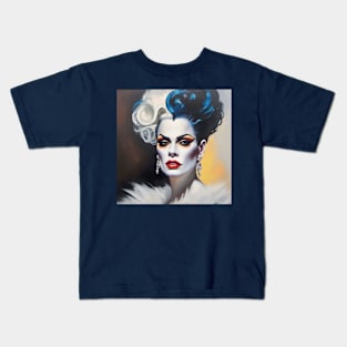 Drag Queen Bride of Frankenstein Kids T-Shirt